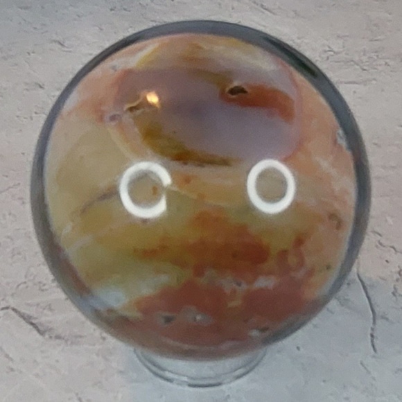 Ocean Jasper Sphere | Joy • Renewal • Emotional Harmony - Picture 5 of 8